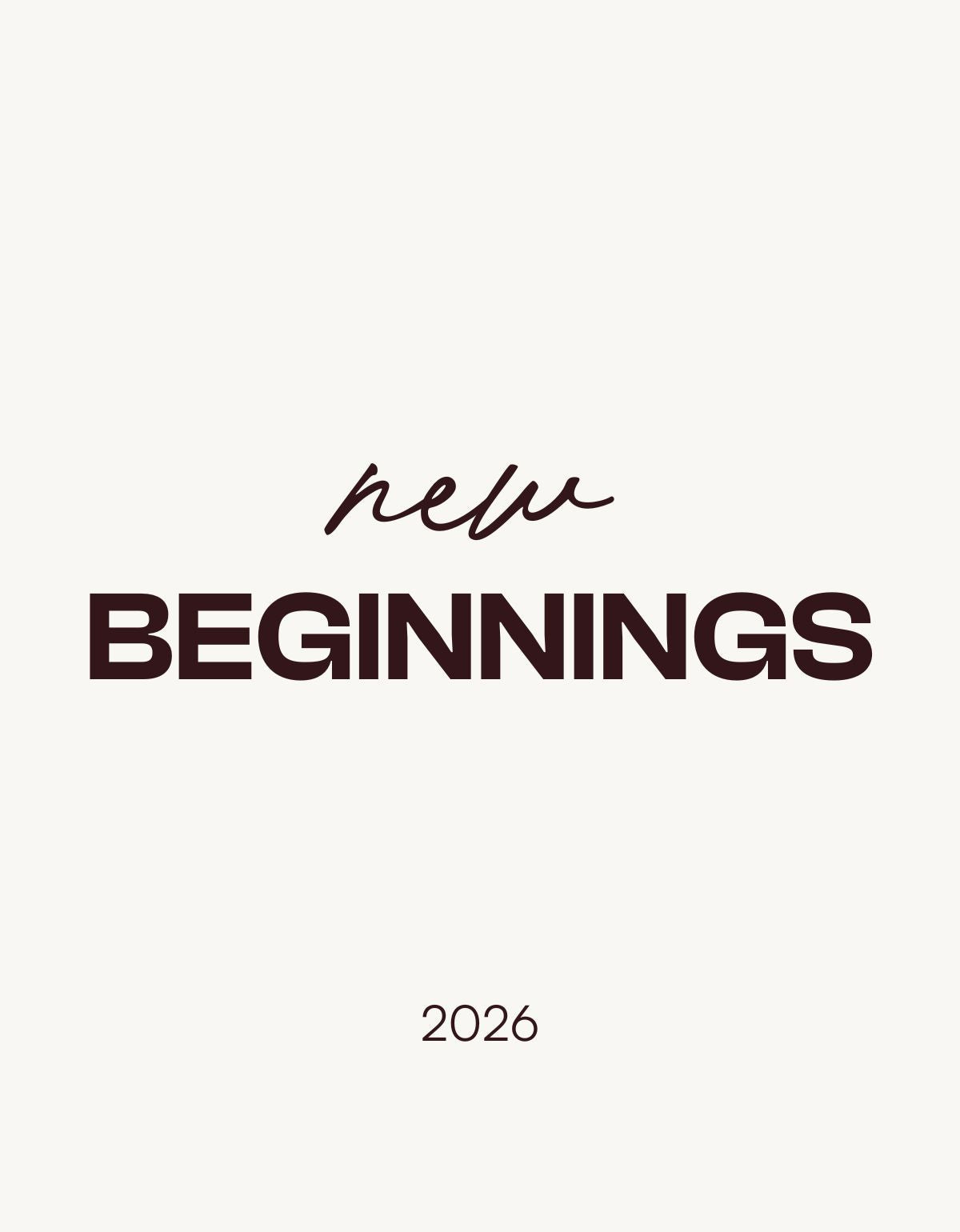 New Beginnings