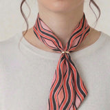 Twilly Scarf in Coral Wave