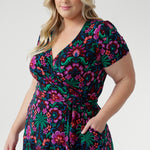 Double-layered back bodice adds subtle structure, while gathered sleeveheads and side pockets provide both style and practicality. Falling to a versatile midi length, the Alexis is made from crease-resistant fabric that requires no ironing, making it ideal for effortless, everyday elegance.