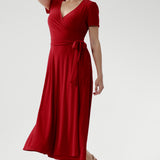 Alexis Wrap Dress in Red