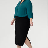Andi Midi Tube Skirt in Black
