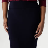 The double-layer design ensures a flattering fit, while the soft folded waistband adds extra comfort. Featuring a convenient pull-on style skirt. Available in size 8-24.