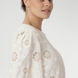 Angel Top in Antique Embroidered Cotton