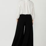 Caspian Palazzo Pant in Black