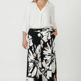 Caspian Palazzo Pant in Midnight Daisy