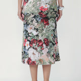 Designed with an easy pull-on, elasticated waistband, this skirt offers both flexibility and a clean, streamlined silhouette.