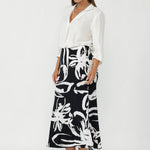 Designed with an easy pull-on elasticated waist and a flattering A-line silhouette - perfect for creating polished yet comfortable office wear looks.