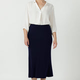 Asher Skirt in Navy
