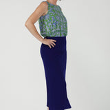 Asher Skirt in Sapphire