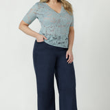 Ashley Top in Aspen Lace