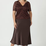 Ashley Top in Chocolate Lace