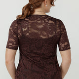 Ashley Top in Chocolate Lace