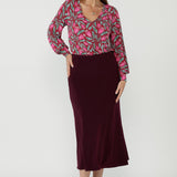 Asher Skirt in Claret