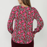 Avery Top in Bordeaux Bloom