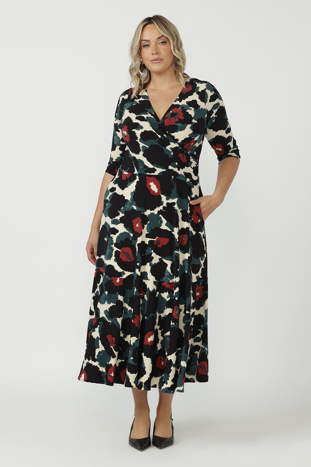 Bettina Wrap Dress in Petal Bloom
