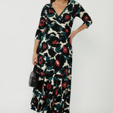 Bettina Wrap Dress in Petal Bloom