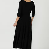 Bettina Wrap Dress in Black