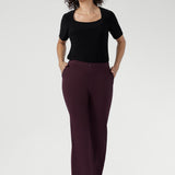 Bootleg Pant in Wine
