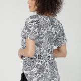 Bowie Top in Block Print