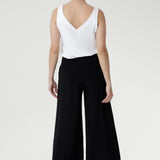 Designed for effortless style and all-day comfort, the Bradley Culotte is made from heavy-weight dry-touch stretch jersey. Featuring a pull-on fit, double-layer waistband, side pockets, and cropped wide-leg silhouette, they elevate any outfit from workday chic to casual weekend ease. Proudly Australian made, a wardrobe essential for modern women.