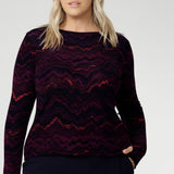 Bryn Knit Top in Luxe Lava
