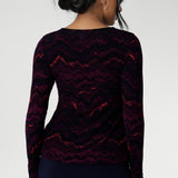 Bryn Knit Top in Luxe Lava