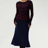 Bryn Knit Top in Luxe Lava