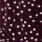 Connie Shift Dress in Burgundy Spot