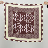 Fleur Collective Luxe Silk Scarf - Butter/Cocoa