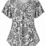 Designer Archive - Bowie Top in Block Print