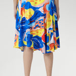 The Casey Dress in Summer Bliss captures effortless sophistication. Crafted from our slinky jersey with a smooth, cooling touch and gentle stretch, it features a graceful cowl neckline, blouson bodice, and asymmetrical hem. Shoulder-tucked sleeves and a statement floral print complete this lightweight piece. Ideal for holidays, relaxed weekends, and balmy summer afternoons. Australian made in sizes 8–24.