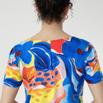 In cool-touch slinky jersey with soft stretch, the Casey Dress in Summer Bliss is all about comfort and style.  Finished in a bold floral print, it’s your go-to dress for warm-weather days. Available in sizes 8–24. Made in Australia.