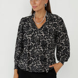 Celine Top in Nocturne Lace