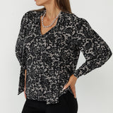 Celine Top in Nocturne Lace