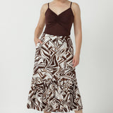 Tova Skirt in Espresso Form