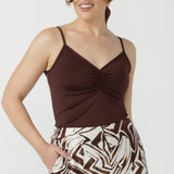 Cleo Cami in Chocolate