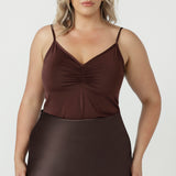 Cleo Cami in Chocolate