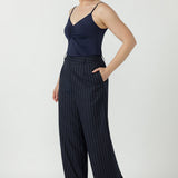 Jude Pant in Navy Pinstripe