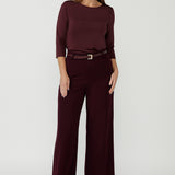 Collins Top in Black Cherry