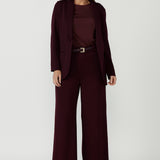 Collins Top in Black Cherry