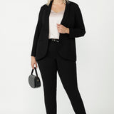 Corbin Pant in Black Smart Crepe