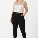 Corbin Pant in Black Smart Crepe