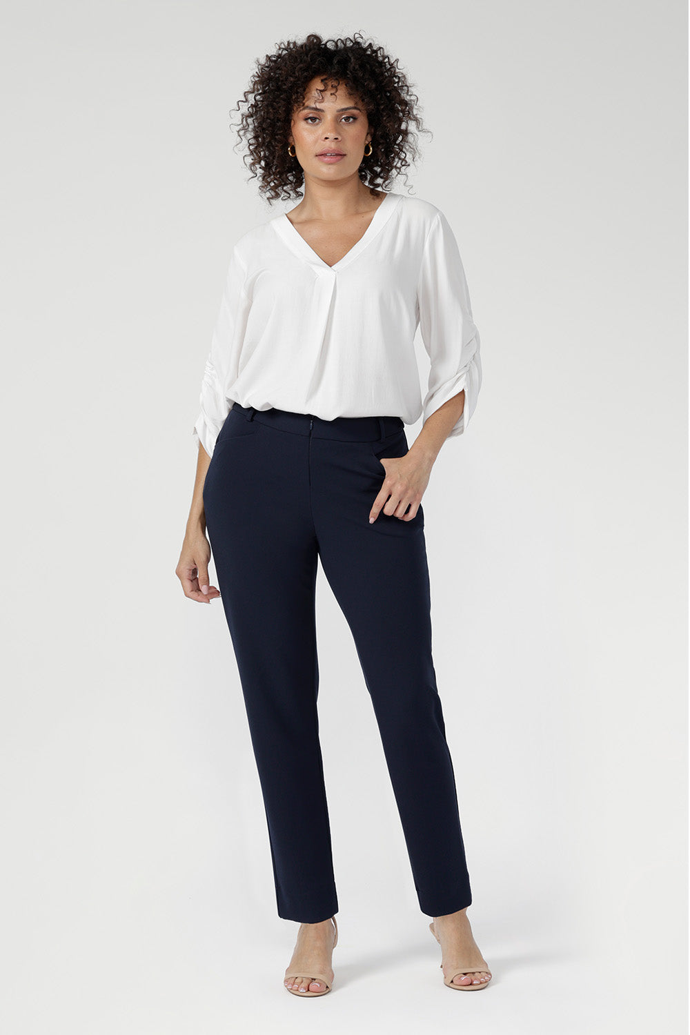 Crafted from our luxe, body-contouring scuba jersey, the Corbin Pant is part of our Soft Suiting collection, and pairs perfectly with the Merit Blazer or Benni Jacket for a sophisticated stretch suit ensemble. Proudly designed and made in Australia.