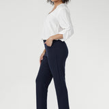Crafted from our luxe, body-contouring scuba jersey. Tapered leg pant perfect for everyday wear. Available in sizes 8-24.