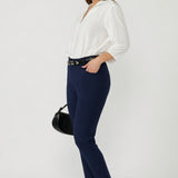 Corbin Pant in Navy Smart Crepe