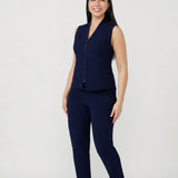 Corbin Pant in Navy Smart Crepe