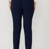 Corbin Pant in Navy Smart Crepe