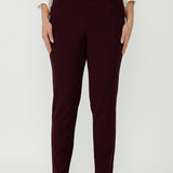 Corbin Pant in Wine Smart Crepe