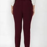 Corbin Pant in Wine Smart Crepe