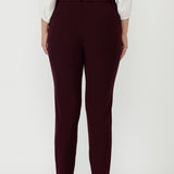 Corbin Pant in Wine Smart Crepe